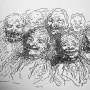 Daumier, Drawing of Heads